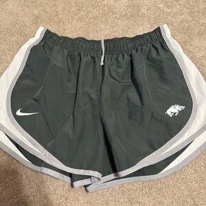 Nike Charcoal and Light Gray Running Shorts